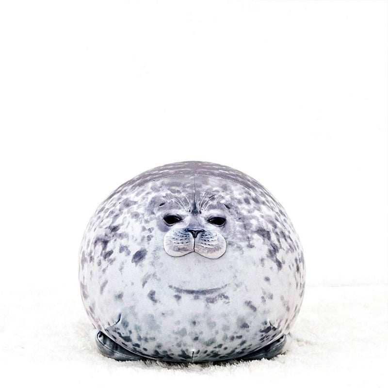 ETAOLINE Chubby Blob Seal Pillow Cute Seal Plush Toy Cotton Stuffed Animals (Large) - Image 3
